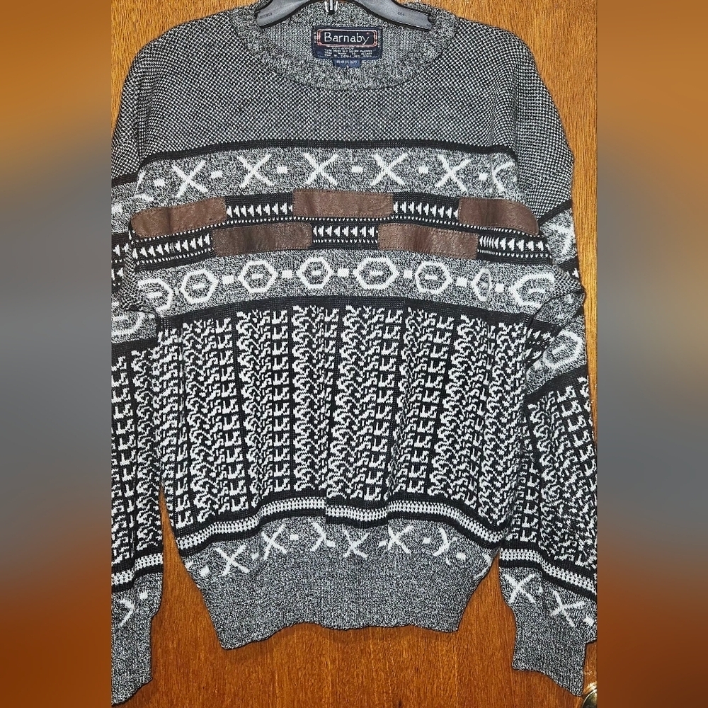 Barnaby/sweater/men's/vintage 80s or 90s style, grunge/urban fashion/Crewneck - Picture 4 of 8